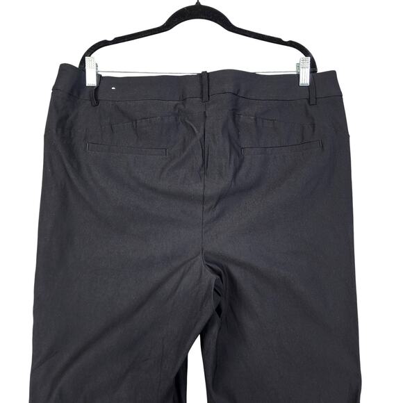 Lane Bryant Womens 4 Season Straight Leg Pants Plus Size 18 Black Stretch Dressy - Picture 5 of 13